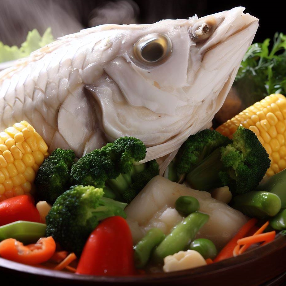 Ryba na parze z warzywami